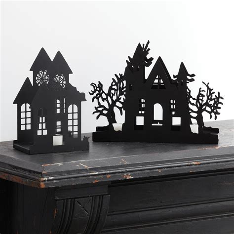 light up metal haunted house lights up|light up haunted house decorations.